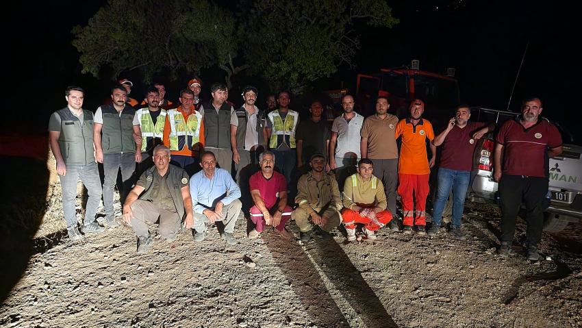 Genç'teki Orman Yangını Dayanışma ile Söndürüldü