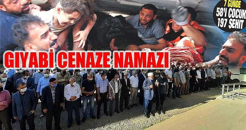 ÖLDÜRÜLEN FİLİSTİNLİLER İÇİN GIYABİ CENAZE NAMAZI
