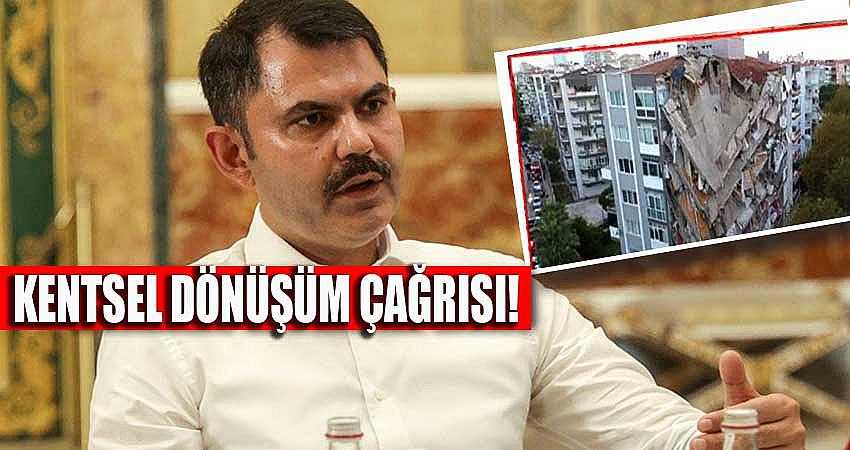 KURUM’DAN KENTSEL DÖNÜŞÜM ÇAĞRISI!