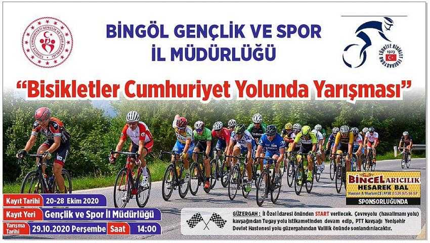 BİSİKLETLER CUMHURİYET YOLUNDA