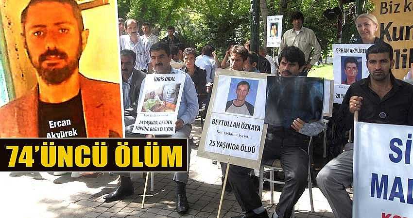 SİLİKOSİZTEN 74’ÜNCÜ ÖLÜM