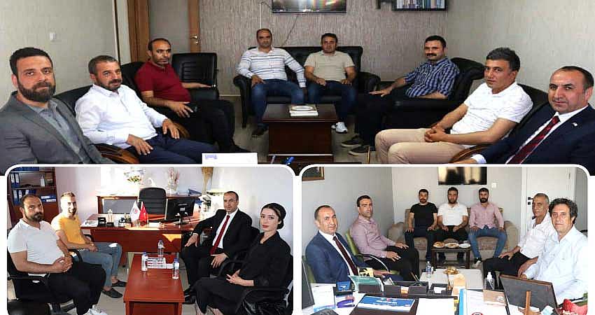 YÜCEL'DEN SENDİKALARA ZİYARET