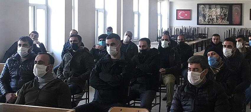 Güvenlik korucularına şiddetle mücadele eğitimi