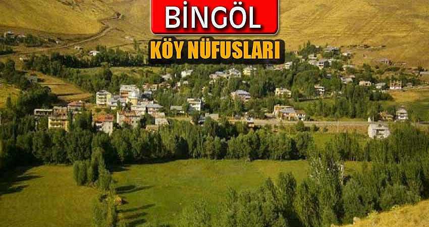 BİNGÖL’ÜN KÖY KÖY NÜFUSLARI
