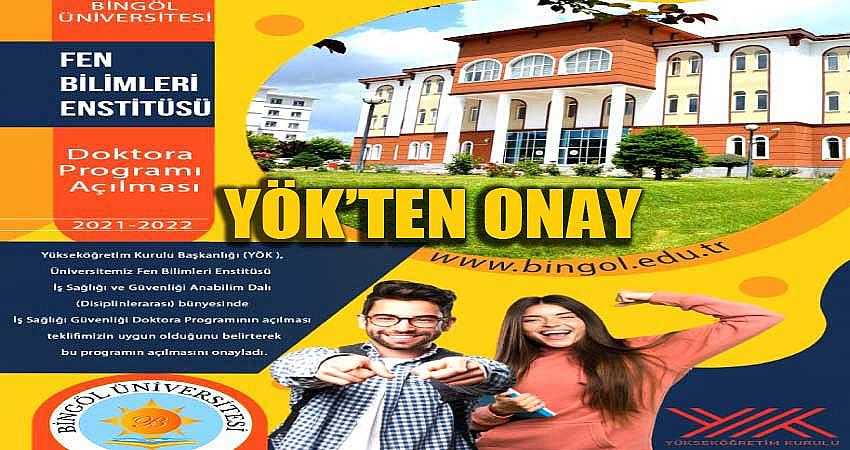 16. DOKTORA PROGRAMINA YÖK’TEN ONAY