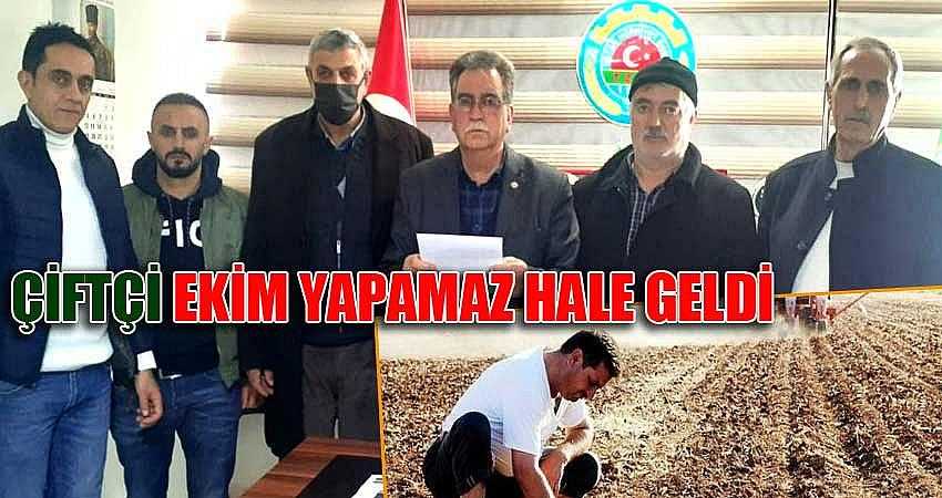 ÇİFTÇİ EKİM YAPAMAZ HALE GELDİ