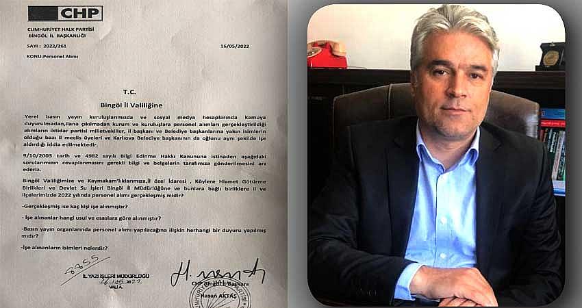 CHP İŞE ALIMLARI SORDU