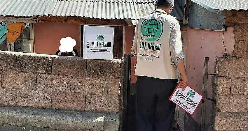 UMUT KERVANINDAN, 284 AİLEYE YARDIM